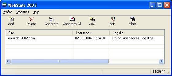 Web Stats 2003 Screenshot